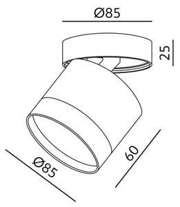 Spot OH12F 1xGX53/35W/230V 8,5 cm alb