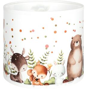 Brilagi - Abajur universal BOBO E27, diam. 15 cm, alb cu animale
