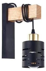 Lampă de perete ELEN 1xE27/35W/230V neagră/aurie/maro