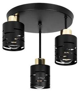 Lustru aplicat ELEN 3xE27/35W/230V negru/auriu