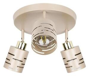 Corp de iluminat tip spot ELEN 3xE27/35W/230V bej/auriu