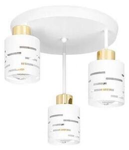 Lustru aplicat ELEN 3xE27/35W/230V alb/auriu