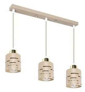 Lustru ELEN suspendat pe cablu, 3xE27/35W/230V, bej/auriu