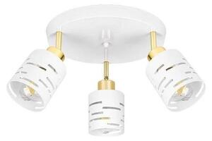 Corp de iluminat tip spot ELEN 3xE27/35W/230V alb/auriu