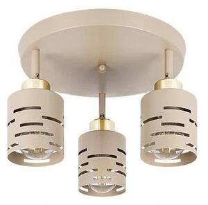 Corp de iluminat tip spot ELEN 3xE27/35W/230V bej/auriu