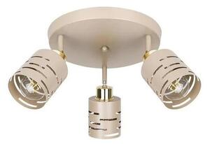 Corp de iluminat tip spot ELEN 3xE27/35W/230V bej/auriu