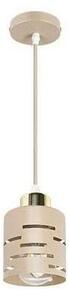 Candelabru pe cablu ELEN 1xE27/35W/230V bej/auriu
