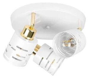 Corp de iluminat tip spot ELEN 3xE27/35W/230V alb/auriu