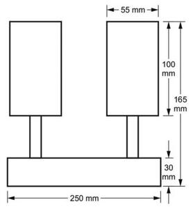 Lampă spot FILO 4xGU10/30W/230V negru/auriu
