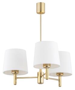 Brilagi - Lustră pe tijă MONTE 3xE27/60W/230V crem/auriu