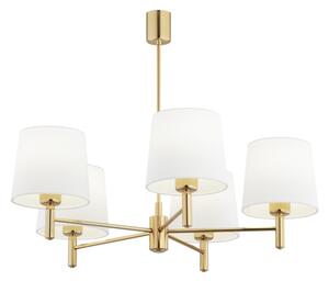 Brilagi - Candelabru cu tijă MONTE 5xE27/60W/230V crem/auriu