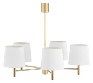 Brilagi - Candelabru cu tijă MONTE 5xE27/60W/230V crem/auriu