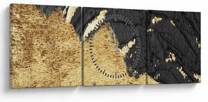 Tablou - Structura de aur N⁰1 (cu ceas) (90x30 cm)