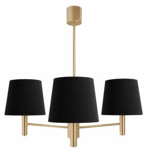 Brilagi - Lustru pe tijă MONTE 3xE27/60W/230V negru/auriu