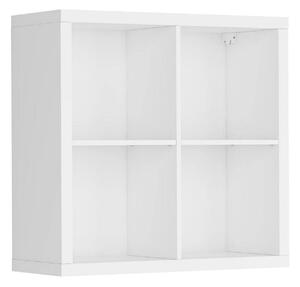 Biblioteca NEPO PLUS SFW-8-8, alb, PAL, 77x35x75 cm