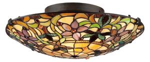 Elstead QZ-KAMI-F - Plafonieră Tiffany KAMI 2xE27/60W/230V