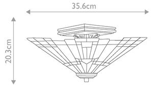 Elstead QZ-INGLENOOK-SF - Plafonieră Tiffany INGLENOOK 2xE27/60W/230V