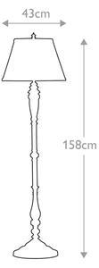Lampadar LINCOLNDALE 1xE27/60W/230V bronz/bej Feiss