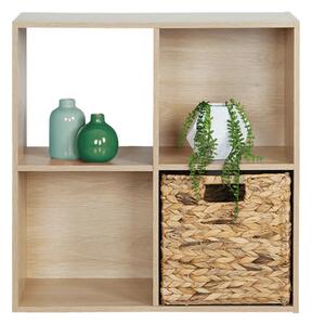 Etajera PRETO, stejar natural, PAL infoliat, 60x28x60 cm