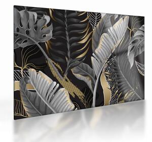 Tablou pe sticlă - Jungla de aur (70x50 cm)