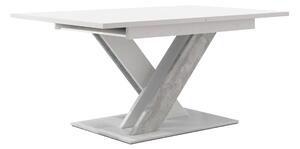 Masă Decium, Beton, Alb, 76x80x140cm, 56 kg