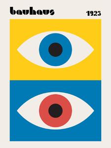 Ilustrație Bauhaus Eyes Abstract, Retrodrome, (30 x 40 cm)