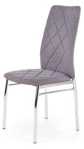 Scaun bucatarie K309, gri deschis/crom, stofa clasica/metal, 43X57X97