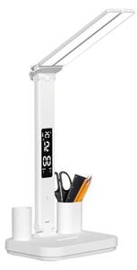 NOBLITE P Lampă de birou LED reîncărcabilă, dimabilă, 5W/5V, 3000/4000/6000K, 2200 mAh, albă