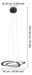 Eglo 99396 - Corp de iluminat suspendat pe cablu ROLIMARE LED/35W/230V