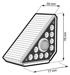 Lampă solară LED cu senzor ARI LED/4,5W/3,7V 600 mAh IP44 albă