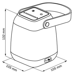 Lampă de masă LED IBIZA cu control tactil și reglare a luminozității, 1,8W/5V, 4000 mAh, IP44, albă
