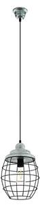 Eglo 79435 - Pendul BAMPTON pe cablu, 1xE27/60W/230V, gri/negru