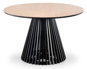Masă Houston 1338Stejar, Negru, 8cm, MDF, Furnir din lemn natural, Lemn, PAL laminat