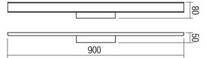 Redo 01-1527 - Lumină LED pentru oglindă de baie DAO LED/36W/230V IP44