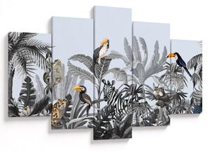 Tablou - Jungla ilustrată (150x105 cm)