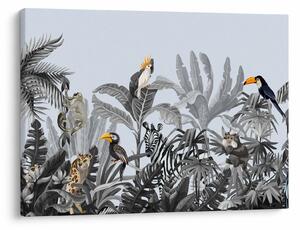 Tablou - Jungla ilustrată (70x50 cm)