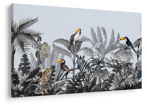 Tablou - Jungla ilustrată (90x60 cm)