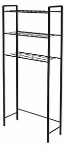 Etajera baie OTIS, negru, metal, 52x24x150 cm