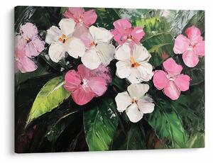Tablou - Flori roz și albe (70x50 cm)
