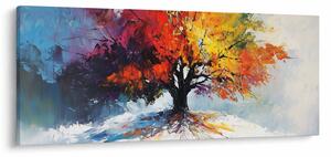 Tablou - Copac multicolor (120x50 cm)