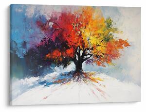 Tablou - Copac multicolor (70x50 cm)