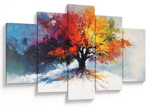Tablou - Copac multicolor (150x105 cm)