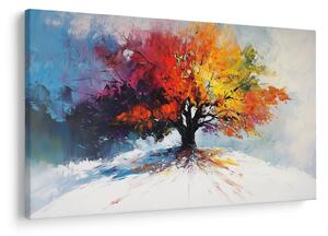 Tablou - Copac multicolor (90x60 cm)