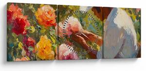 Tablou - Grădinar (cu ceas) (90x30 cm)