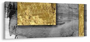 Tablou - Pătrate de aur N⁰2 (120x50 cm)