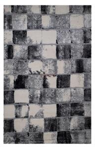 Covor VALENCIA, 125x200 cm, forma dreptunghiulara, poliester, negru/al