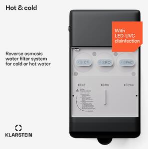 Klarstein AquaLine 6L, purificator de apa, filtrare în 5 trepte, volum 6 l, ecran tactil HD, 6 temperaturi ape, alb
