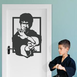 DUBLEZ | Tablou din lemn - Bruce Lee