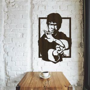 DUBLEZ | Tablou din lemn - Bruce Lee