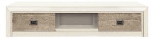 Comoda TV KOEN 2, pin canyon/stejar Karbel, PAL, 150x57x33 cm
